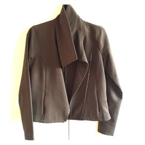 Athleta biker jacket! Hunter green!